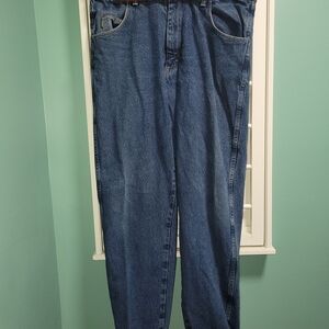 Cabela's Relaxed Fit Red Flannel Lined Jeans Size 38x34